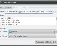 Audio Recorder — Запись аудио в Ubuntu Linux