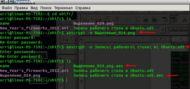 Шифрование файлов в Ubuntu Linux