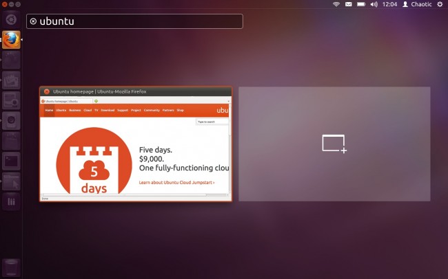 Новый вариант размещения окон в Ubuntu 12.10