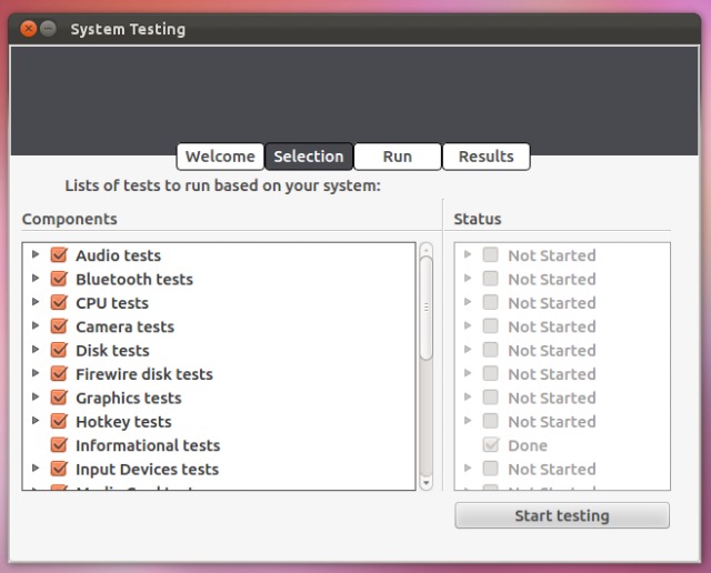 Переработано приложение System Testing