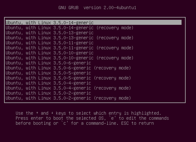 В Ubuntu 12.10 по умолчанию будет GRUB2 версии 2.0