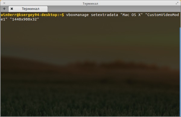 Установка Mac OS X Mountain Lion в Virtualbox (Ubuntu)