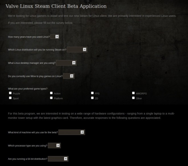 Открыт отбор пользователей для бета-тестирования Steam под Linux
