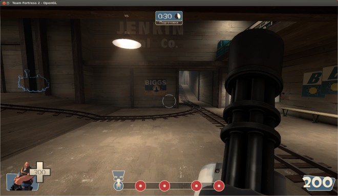 Скриншоты работы Team Fortress 2 в Ubuntu