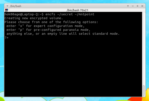 Как создать зашифрованную папку в Ubuntu