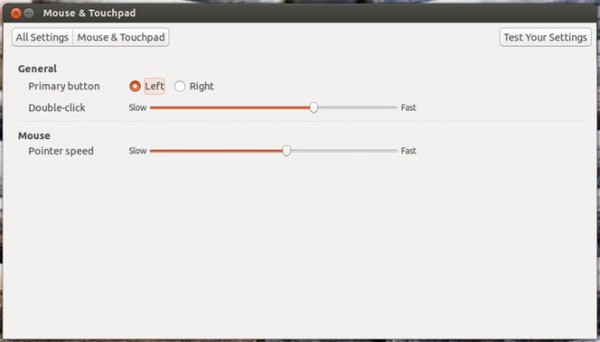 В Ubuntu 13.04 обновились настройки мыши и тачпада